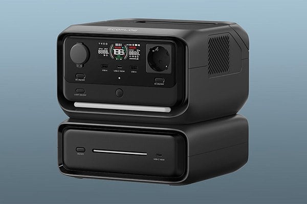 Przenośna stacja zasilania EcoFlow River 3 Max szara